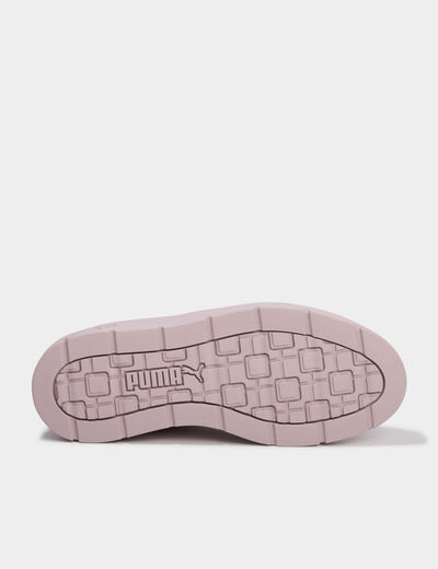 Baskets &agrave; lacets Puma Karmen SD rose poudr&eacute;e femme