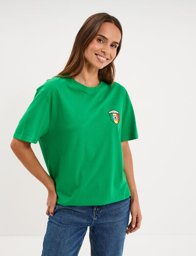 T-shirt maillot de football S&eacute;n&eacute;gal vert menthe mixte