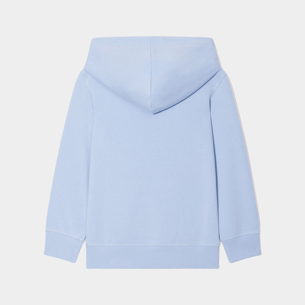 Sweat à capuche hoodie poche kangourou bleu pastel garçon