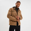 Veste doubl&eacute;e capuche amovible en coton marron clair homme