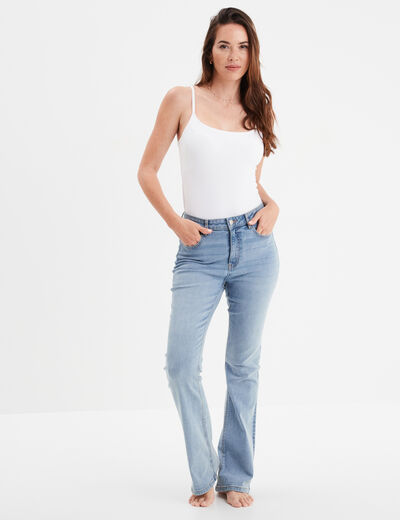 Débardeur soutien-gorge intégré blanc femme