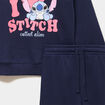 Ensemble de jogging 2 pi&egrave;ces Stitch bleu marine fille