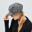 Casquette gavroche noir femme