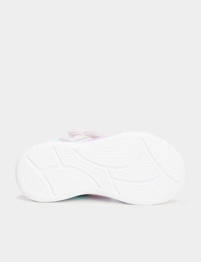 Sandales semelles lumineuses violet clair fille