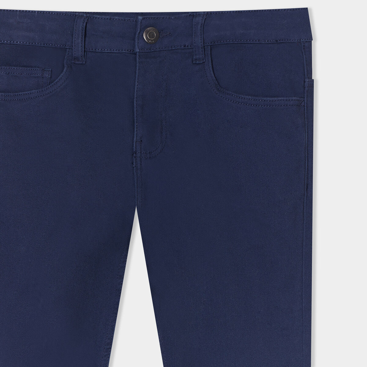 Pantalon slim stretch bleu marine garçon