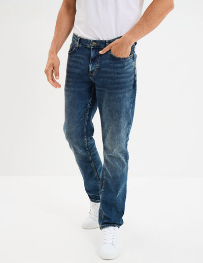 Jean stretch coupe regular denim dirty homme