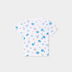 T-shirt col rond manches courtes coton bleu marine bébé garçon