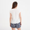 Ensemble pyjama short et t-shirt bleu marine femme