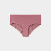 Shorty invisible &agrave; dentelle vieux rose femme