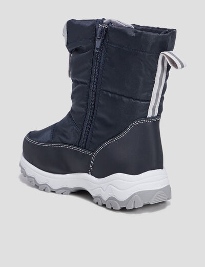 Bottes de neige bleu marine garçon