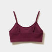 Lot 2 brassi&egrave;res padd&eacute;es sans couture prune femme