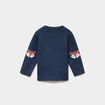 Pull &eacute;paule boutonn&eacute;e bleu b&eacute;b&eacute; gar&ccedil;on