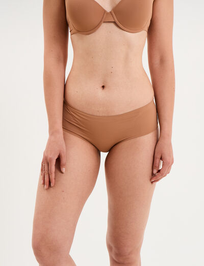 Shorty microfibre sans coutures vieux rose femme