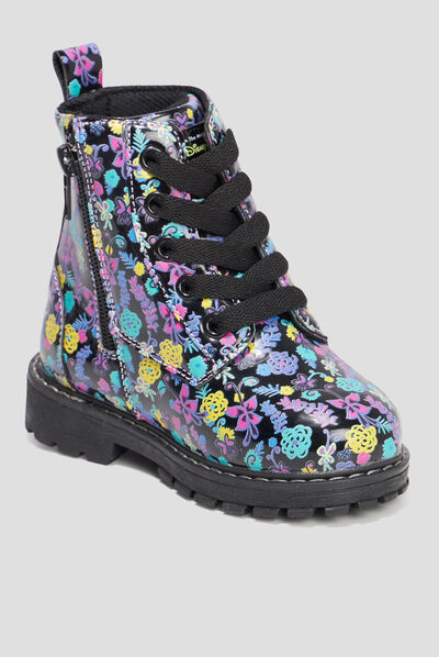 Bottines crantées zippées Encanto multicolore fille