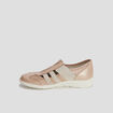 Derbies zippées pied large sable femme
