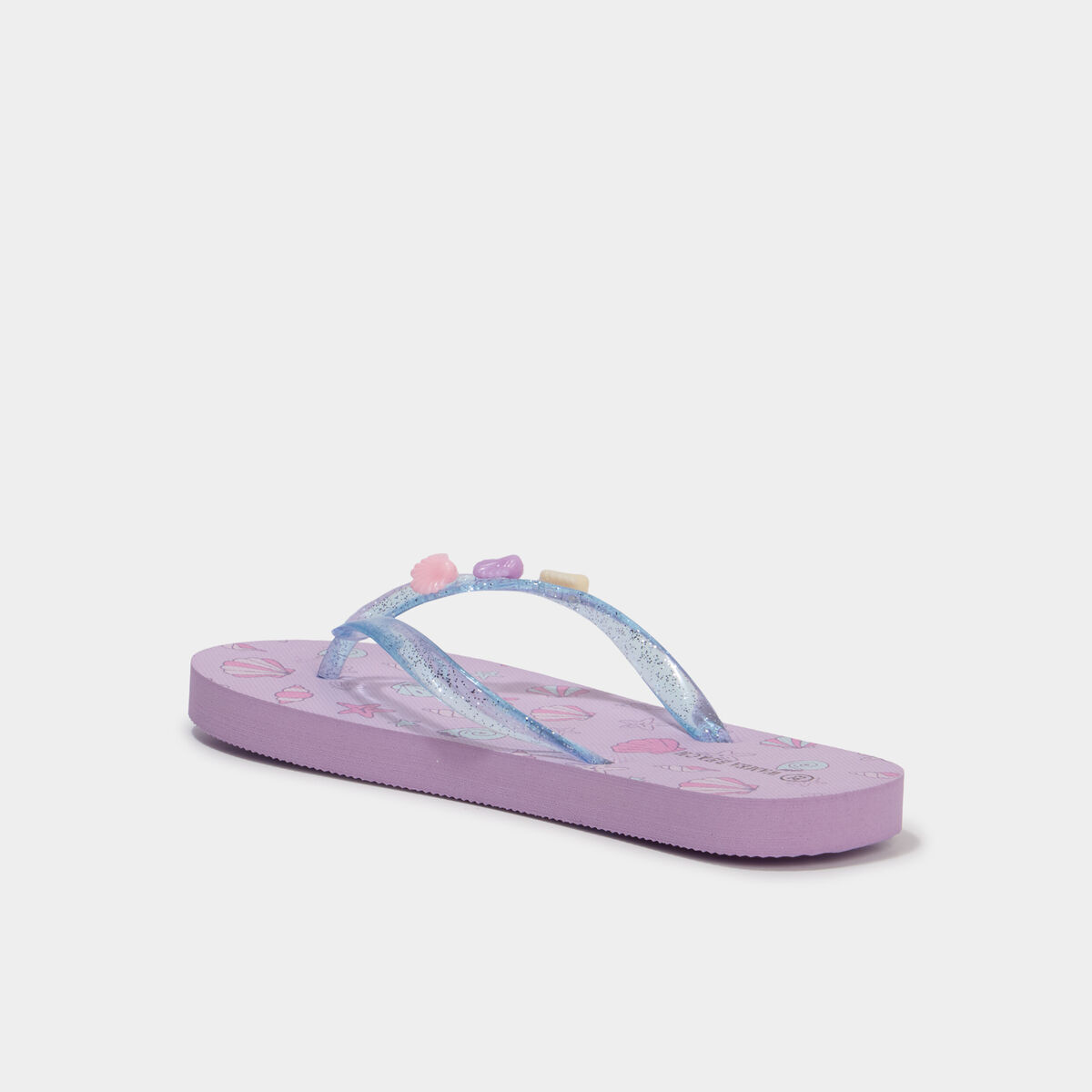 Tongs d&eacute;tails fantaisie rose fille