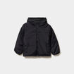Doudoune r&eacute;versible zipp&eacute;e &agrave; capuche noir gar&ccedil;on