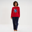 Ensemble pyjama de No&euml;l Stitch rouge femme