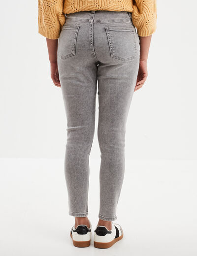Jeans skinny 7/8ème Liberto denim gris femme