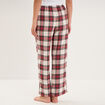 Pantalon de pyjama en coton ajusable ecru femme