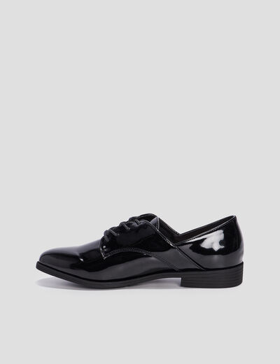 Derbies vernies noir femme