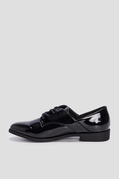 Derbies vernies noir femme