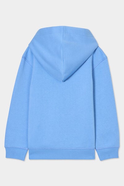 Sweat &agrave; capuche hoodie bleu lavande gar&ccedil;on