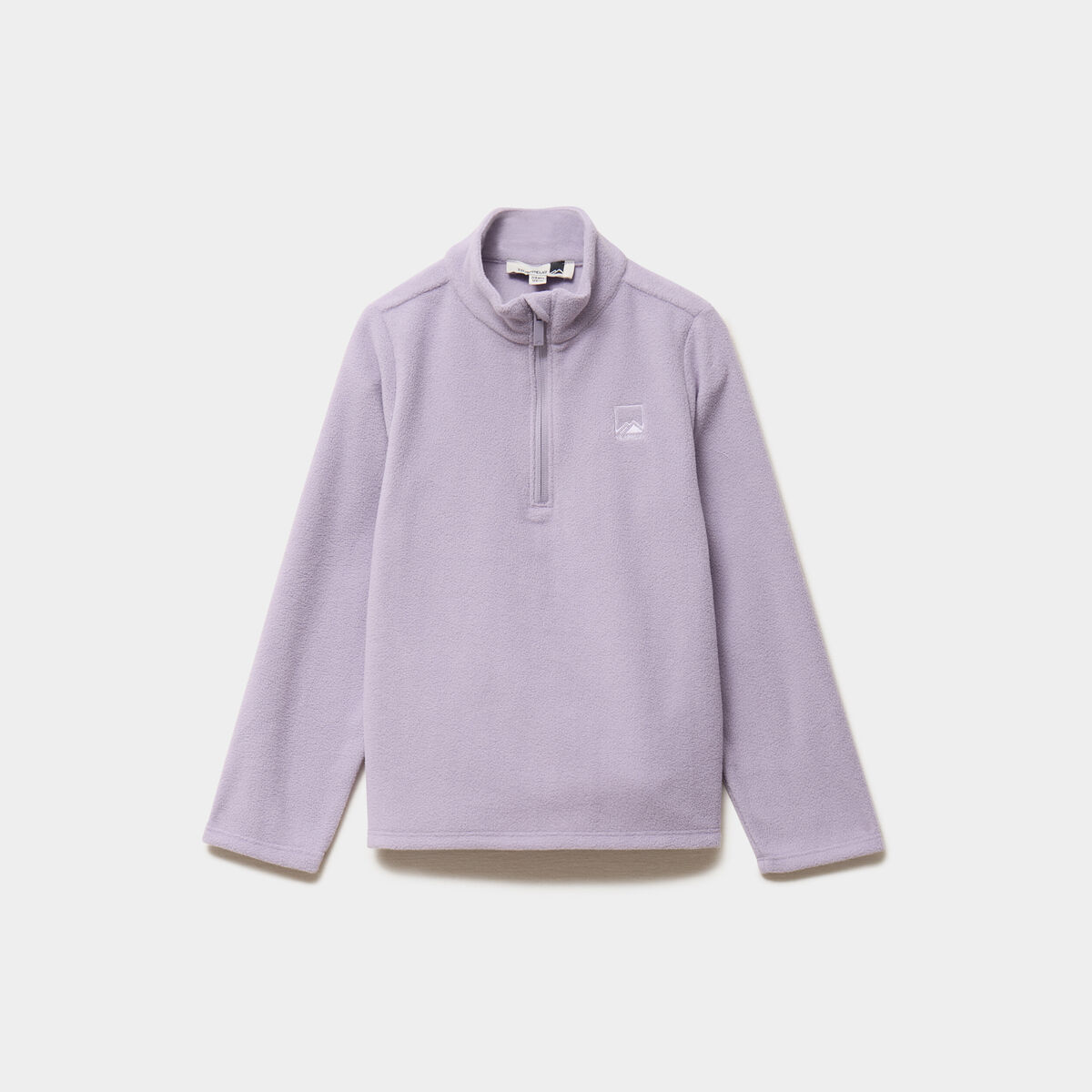 Sweat polaire col camionneur mauve fille
