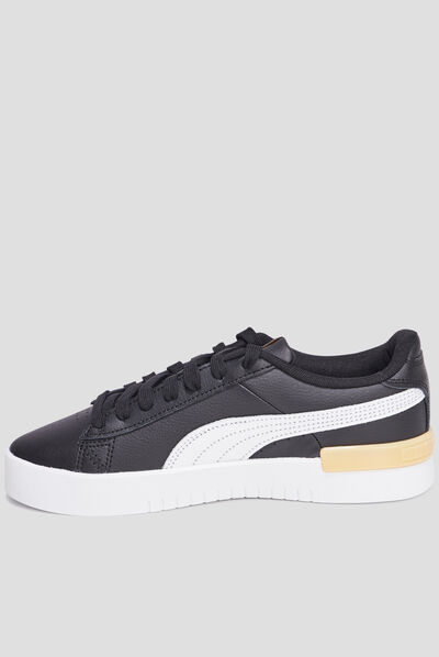 Tennis basses à lacets en cuir Puma Jada noir fille