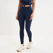 Legging de sport taille haute bleu marine femme