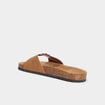 Mules avec boucles marron clair homme