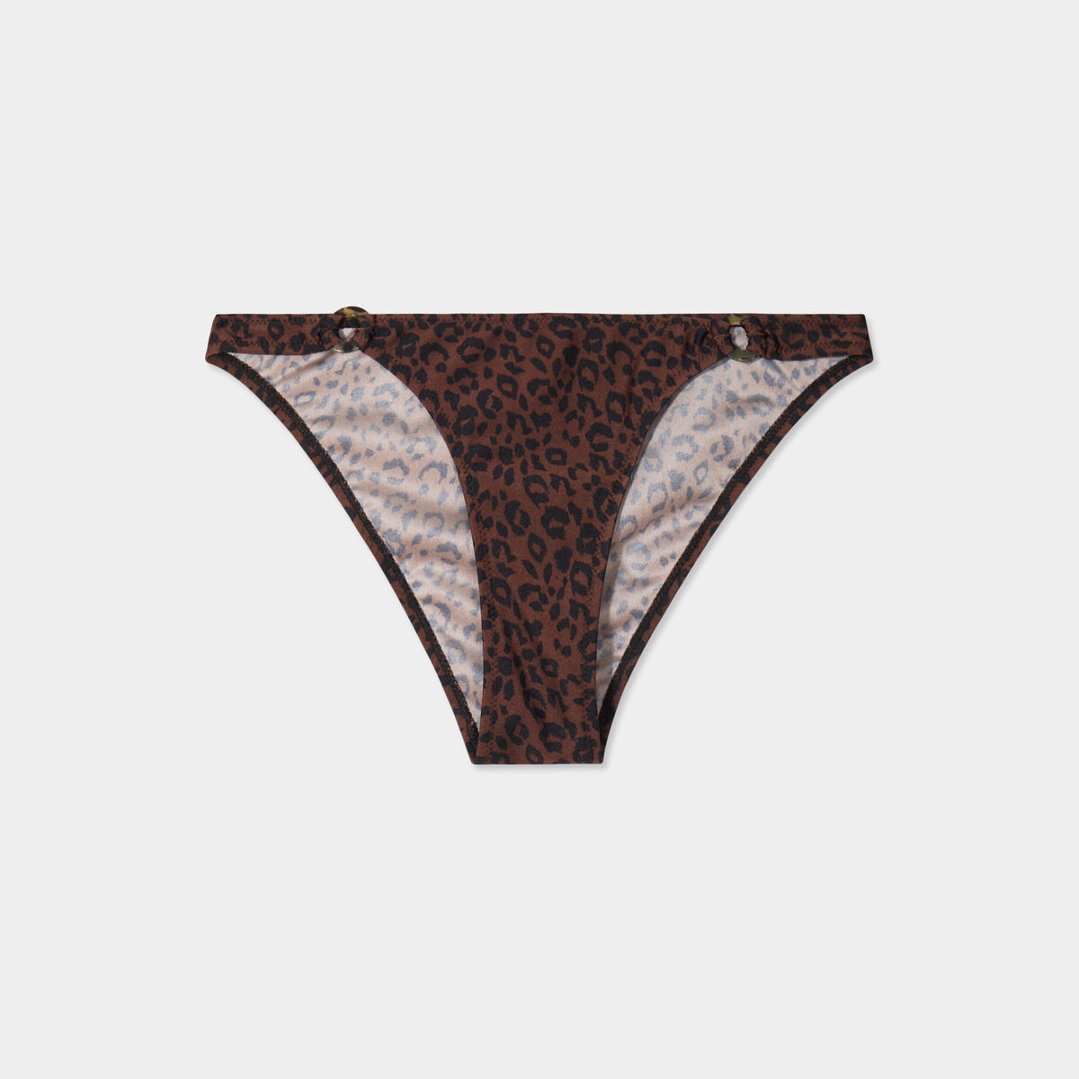 Bas de maillot de bain marron femme