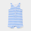 Combishort sans manches coton blanc b&eacute;b&eacute; gar&ccedil;on