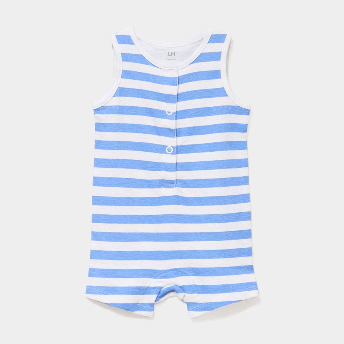 Combishort sans manches coton blanc b&eacute;b&eacute; gar&ccedil;on