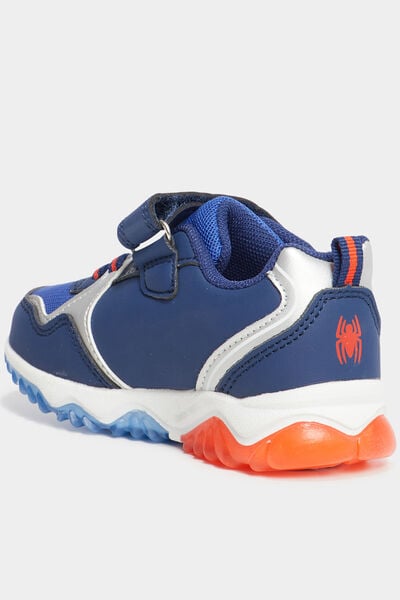 Baskets running lumineuses Spider-Man bleu gar&ccedil;on