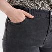 Jeans straight taille haute Modavista denim gris femme grande taille