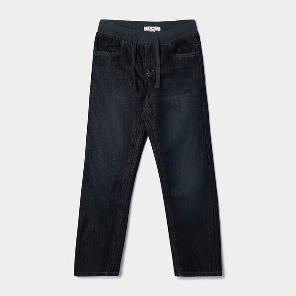 Jeans regular taille ajustable denim brut garçon