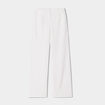 Pantalon large en crêpe blanc femme