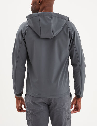 Blouson à capuche Trappeur gris foncé homme