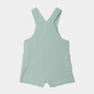 Ensemble salopette maille et bob coton vert clair b&eacute;b&eacute;