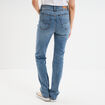 Jean denim droit en coton denim stone femme