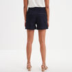 Short en jean poches à pont denim brut femme