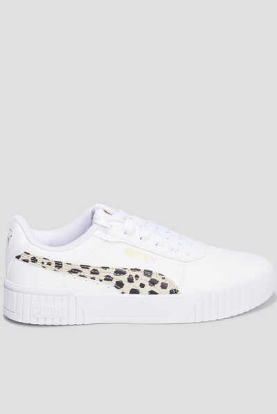 Tennis basses à lacets Puma Carina 2.0 blanc fille