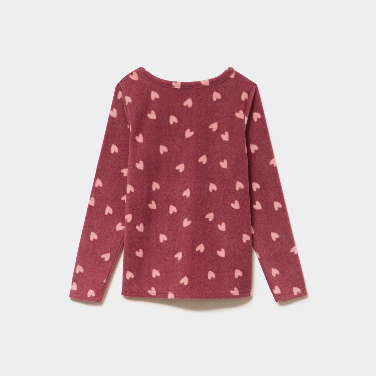 Ensemble pyjama 2 pi&egrave;ces micro polaire rose framboise fille