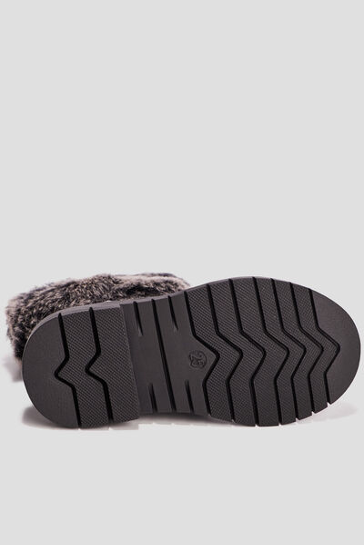 Bottines zippées vernies noir fille