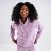 Sweat hoodie molleton à capuche violet clair femme