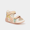 Sandales en cuir Kickers Binsia rose poudrée fille