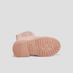 Bottines chelsea zippées rose bébé fille