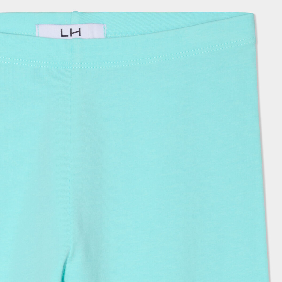 Legging corsaire taille &eacute;lastiqu&eacute;e bleu turquoise fille