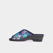 Chaussons mules compensés multicolore femme